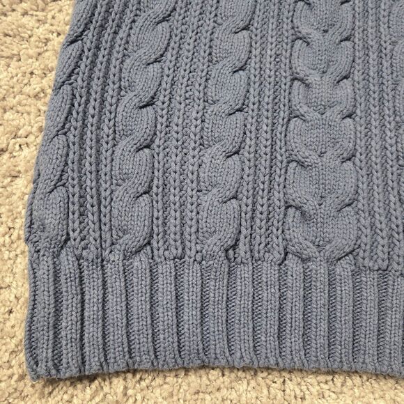 Women’s American Eagle Cable Knit Sleeveless sweater vest  size small Blue - Picture 3 of 7